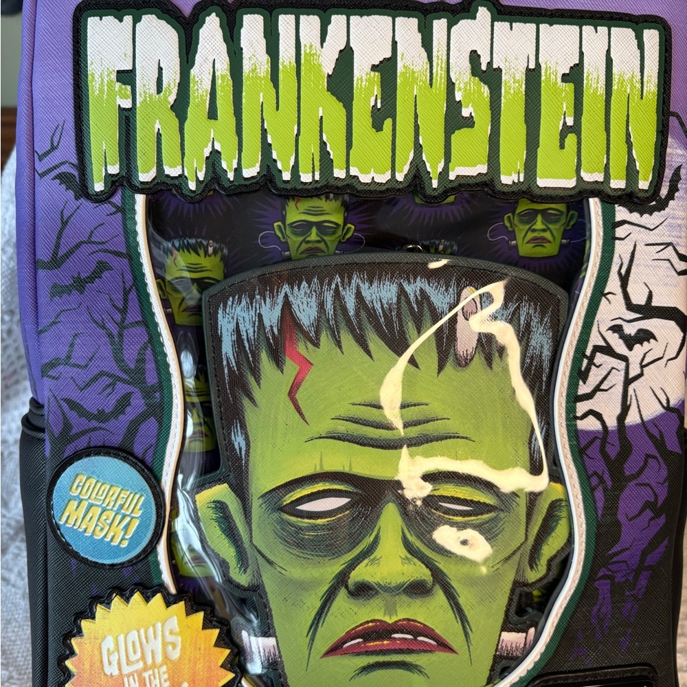 Loungefly Frankenstein Glow-in-the-Dark Backpack